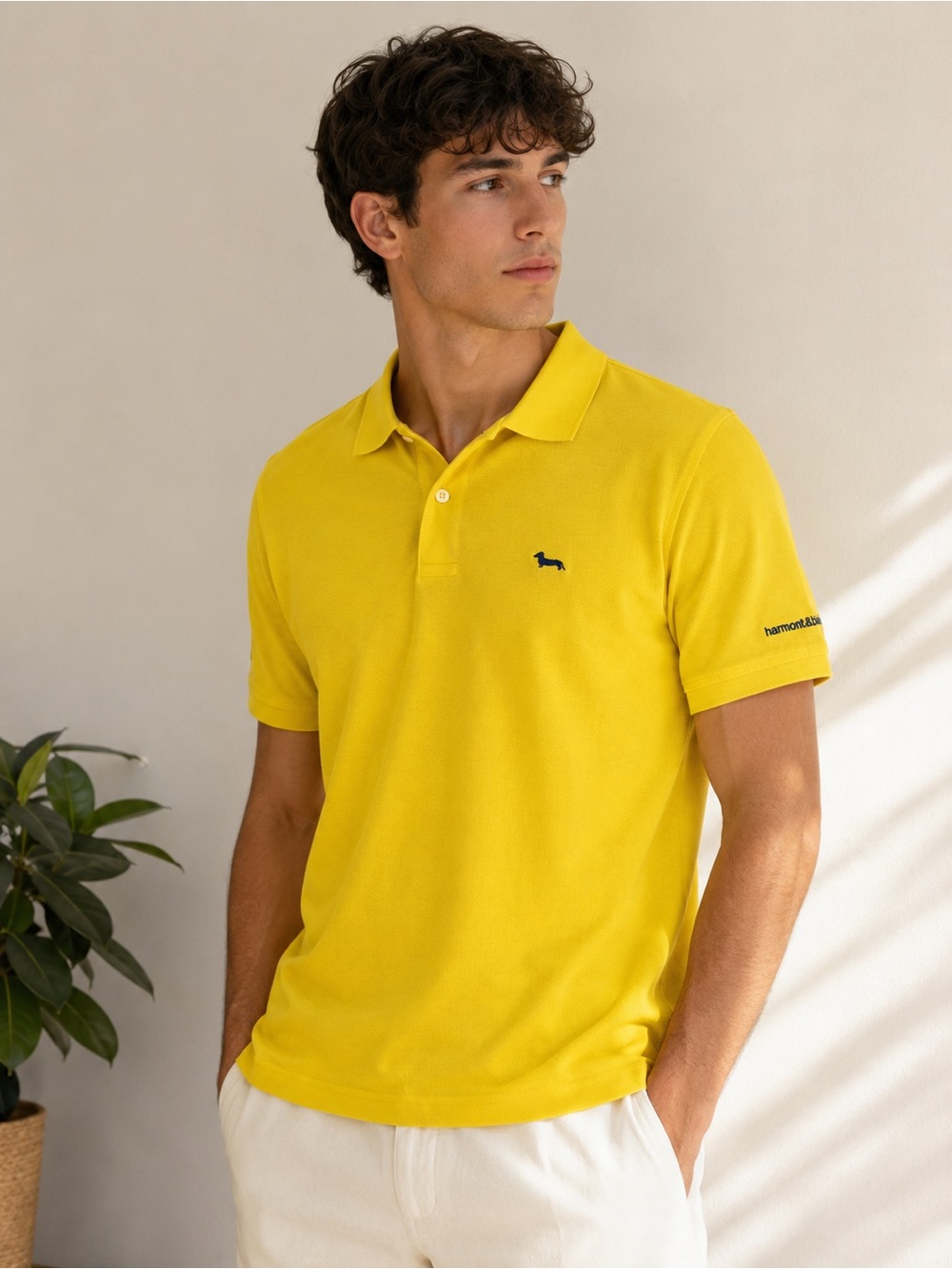 Yellow Men's Polo Shirt - Classic Short Sleeve
